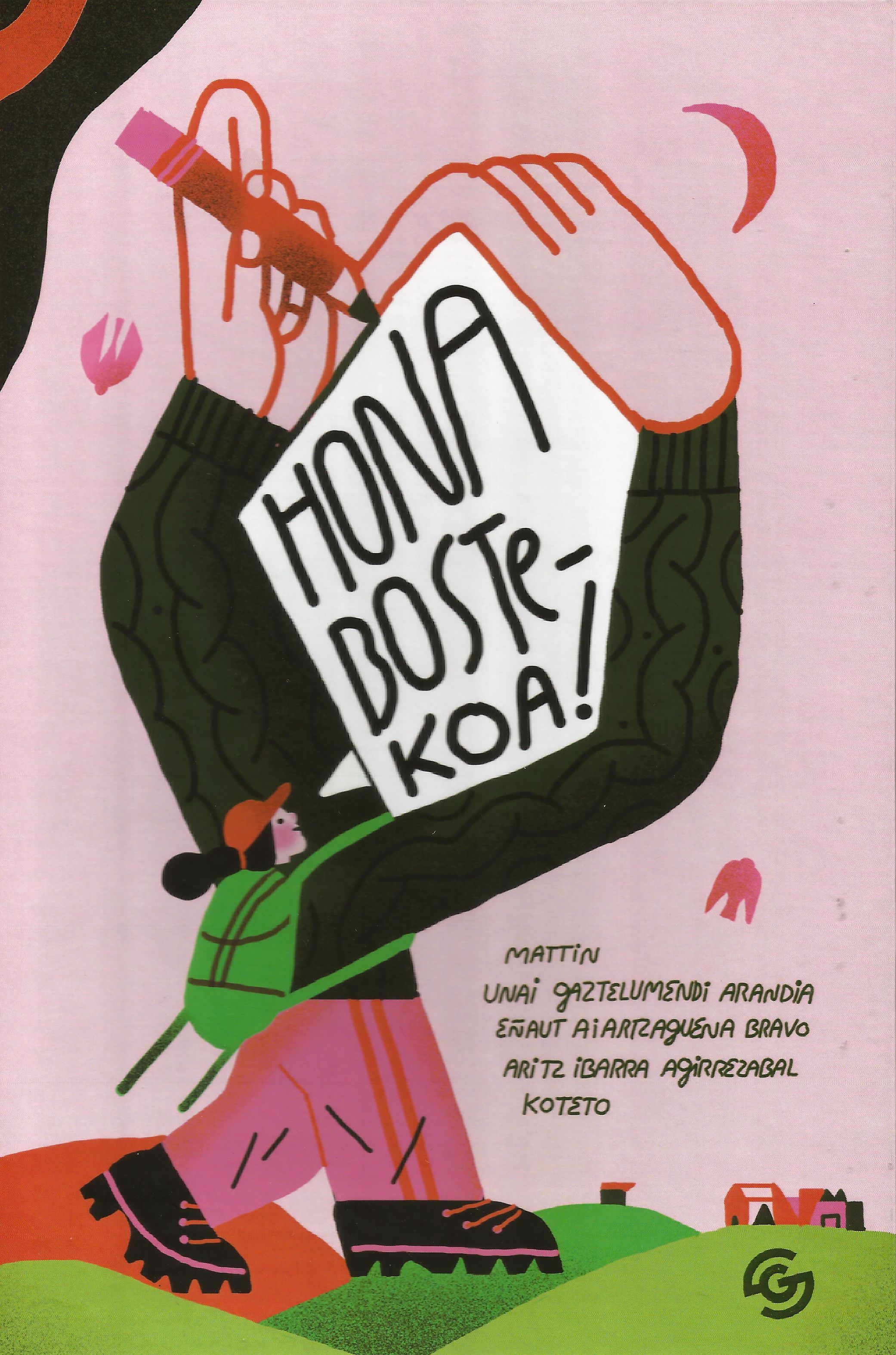 Iñaki Martiarena Mattin, Eñaut Aiartzaguena, Unai Gaztelumendi, Aritz Ibarra Agirrezabala, Koteto: Hona bostekoa! (Euskara language, Udalbiltza)