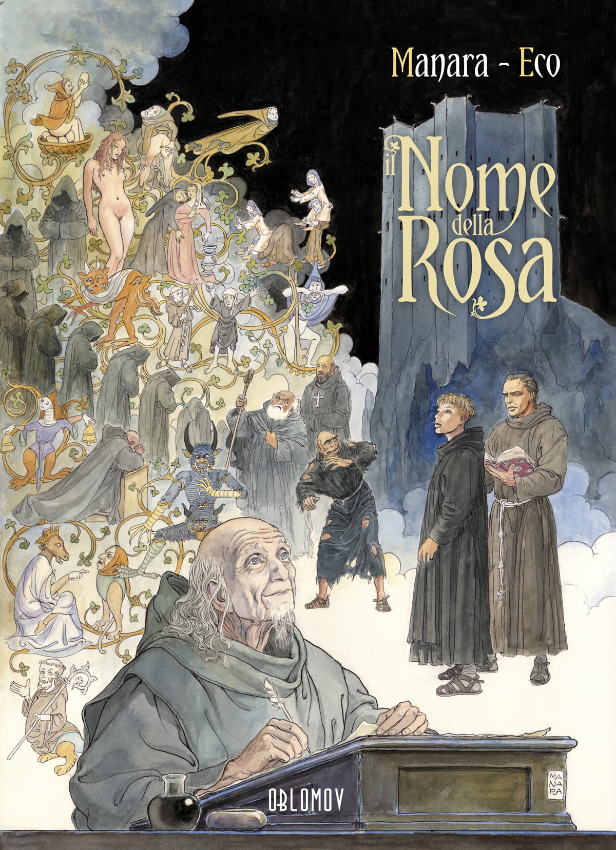 Milo Manara, Umberto Eco: Il Nome della Rosa - 1 (Hardcover, Italiera language, 2023, Oblomov)