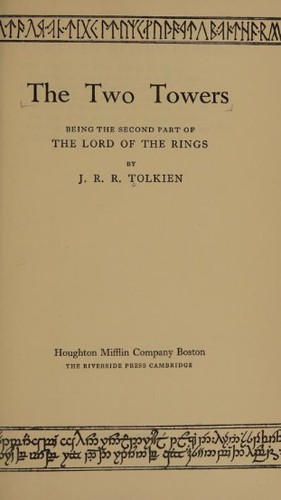 J. R. R. Tolkien: The Two Towers (Houghton Mifflin Company)