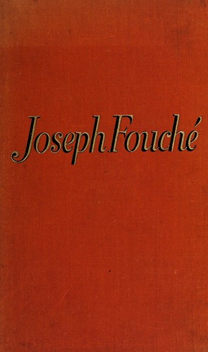 Stefan Zweig: Joseph Fouché (German language, 1929, Insel-Verlag)